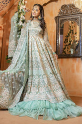 Zahra Ahmad - Feroza - Mint - Multi - 3 Piece